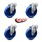 Service Caster 5 Inch Solid Polyurethane Wheel Swivel Bolt Hole Caster Set SCC-BH20S514-SPUS-4 - alternate 6